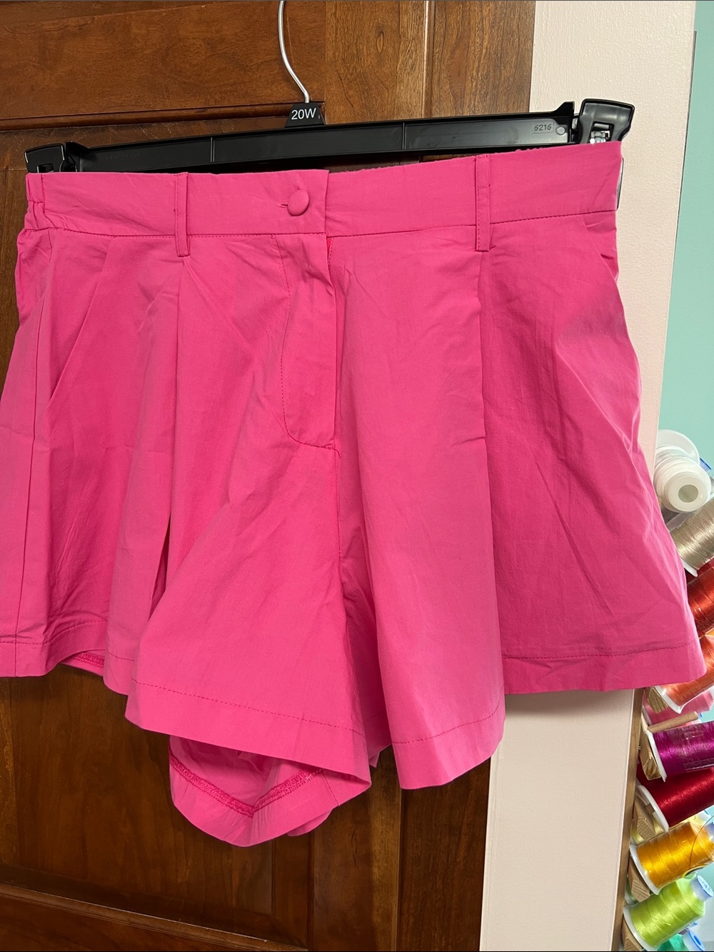 Fuchsia Pleated Active Skort Shorts